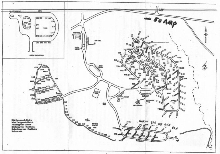 Kickapoo Campground Map