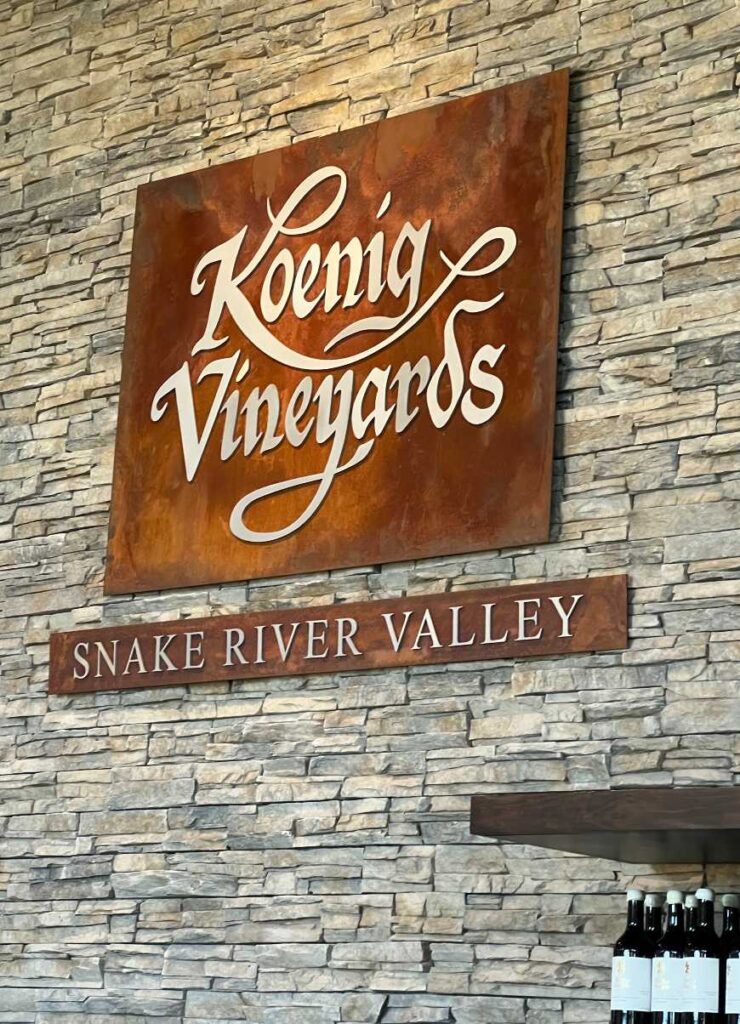 Idaho Snake River Valley Wine - Koenig